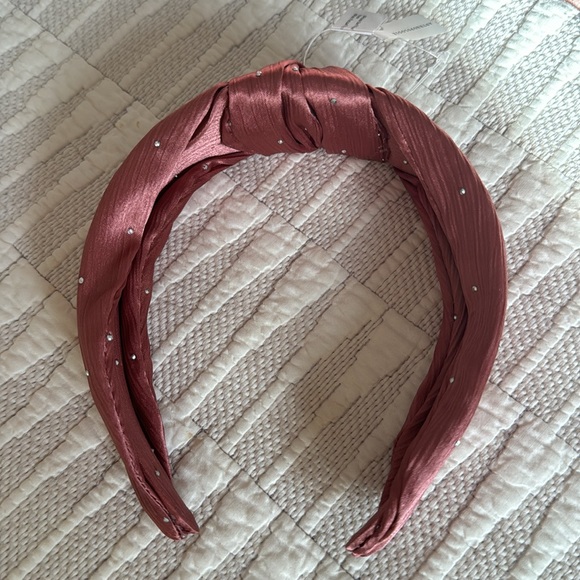 Anthropologie mauve studded headband dressy hair accessories - Picture 3 of 3